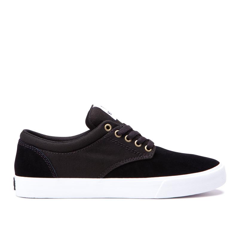 Buty Supra CHINO - Buty Skate Męskie - Czarne / Ciemny Szare (YPTG-62197)